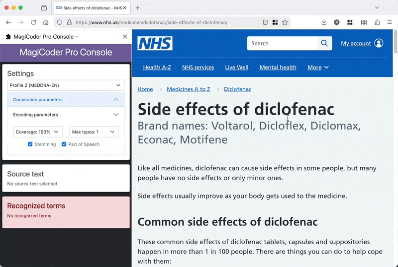 Demo di MagiCoder Pro per Firefox